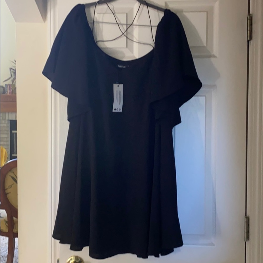 Off Shoulder Blk Mini Size 18